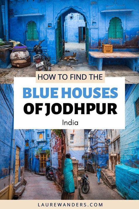 A guide on how to find the blue houses of Jodhpur in India. This post includes Jodhpur blue city architecture photography and other things to do in the Blue City of Rajasthan. Outfits For India, Places To Travel In India, Unique Places To Travel, Asia Places, Blue Houses, Travel In India, India Travel Guide, India Photography, International Travel Tips