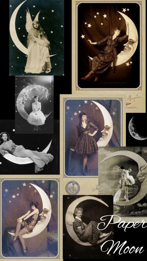 #moon #moonaesthetic #moonlight #papermoon #carnivalmoon #photobooth #photoprops #crescentmoon #celestial Vintage Moon Photo Booth, 1920s Moon Backdrop, Wedding Moon Photobooth, Papermoon Photobooth, Moon Ritual Aesthetic, Themed Party Aesthetic, Crescent Moon Photography, Moon Photo Prop, Moon Photobooth