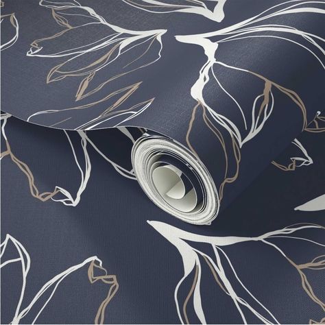 Did you know that Amaryllis Boho Dark Blue & Tan is my most favorited wallpaper design? Dive into the magic with a swipe through this carousel to see why everyone is loving it! From the full-room perspective to an up-close admiration of its intricate details, each view reveals the charm and elegance it brings to any space. Not just a treat for the eyes, all our wallpapers, including this stunner, come with FREE shipping right now. Whether you're redecorating or simply adding a splash of beau... White Amaryllis, Floral Peel And Stick Wallpaper, Temporary Decorating, Drawing Blue, Monochromatic Art, Beach Tan, Temporary Wallpaper, Floral Texture, Dark Walls