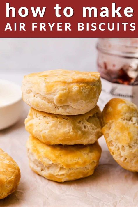 Air Fryer Biscuits, Mini Air Fryer, High Tea Recipes, 7 Up Cake, Baking Powder Biscuits, Biscuits From Scratch, Air Fryer Baking, Frozen Biscuits, Air Fryer Desserts