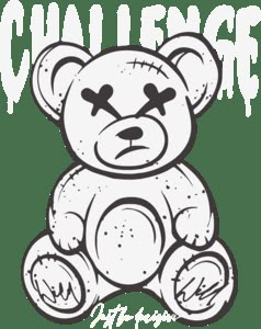 Cool Teddy Bear Drawing, Bear Logo Design Graphics, T Shirt Logo Design Ideas Graphics, Graffiti Teddy Bear, Teddy Bear Sketch, Teddy Bear Vector, Teddy Logo, Teddy Bear Logo, Bear Logo Design