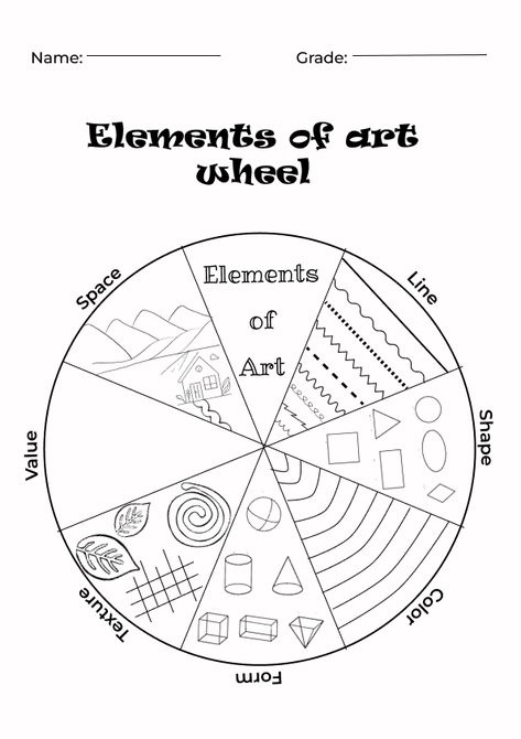 elements of art, elements of art projects, elements of art lines, elements of art space, elements of art texture, elements of art worksheet, elements of the art form, elements of art value, elements of art color, elements of art and principles of design, elements of art activity, elements of art artwork, elements of art worksheet, 7 elements of art, elements of art for kids, elements of art wheel, elements of art handout, art worksheet, art worksheet for kids, 7 elements of art worksheet 7 Elements Of Art, The Elements Of Art, Elementary Art Classroom, Art Teacher Resources, Art Handouts, Elementary Art Rooms, High School Art Projects, Middle School Art Projects, Classroom Art Projects