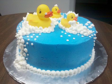 Rubber Ducky Cake Ideas, Rubber Ducky Birthday Cake, Rubber Duck Birthday Party Ideas, Ducky Cake, Vanilla Cake With Buttercream, Rubber Ducky Cake, Rubber Ducky Party, Rubber Ducky Birthday, Rubber Duck Birthday