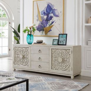 Ring Resin, Furniture Storage Cabinets, Drop Ring, Accent Chests And Cabinets, Solid Wood Sideboard, Carved Doors, Wire Management, Accent Doors, Wood Sideboard