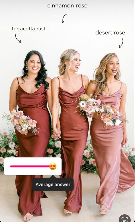 Bridesmaid Dresses Color Palette, Revelry Dresses, Classic Gown, Bridal Parties Colors, Cinnamon Rose, Wedding Motifs, Fall Bridesmaids, Rose Bridesmaid Dresses, Fall Bridesmaid Dresses