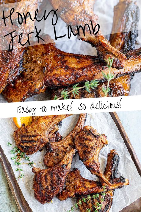 Jerk Lamb Chops, Jerk Lamb, Kangaroo Recipe, Lamb Loin Chop Recipes, Lamb Chops Marinade, Grilled Lamb Chop Recipes, Barbecue Recipes Grill, Bbq Lamb, Lamb Loin Chops