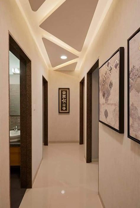 False Ceiling For Small Bedroom, Passage Ceiling Design, Fall Celling Design, Pop Ceiling, Pop Ceiling Design, Interior Desig, Interior Design Presentation, Ceiling Design Modern, Design Presentation