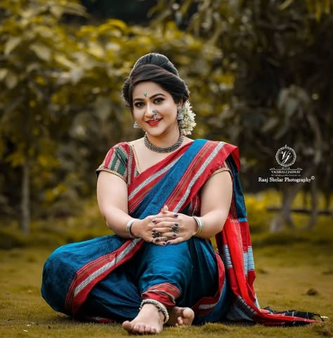 actress pratiksha jadhav Ilkal Saree, Bride Photography Poses, Indian Photoshoot, Saree Photoshoot, Indian Bridal Dress, Couple Photoshoot Poses, Bra And Panty Sets, Indian Beauty Saree, Beauty Women