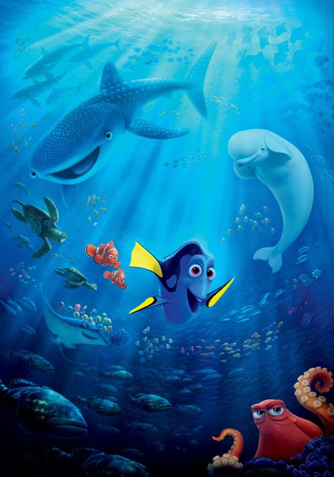 finding dory 4k  high def #5K #wallpaper #hdwallpaper #desktop All Pixar Movies, Finding Nemo Poster, Finding Dory Movie, Nemo And Dory, Dory Nemo, 4k Wallpapers For Pc, Disney Up, Wallpaper Disney, Iphone Lockscreen Wallpaper