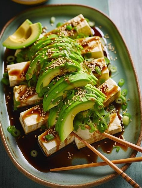 Refreshing Tofu and Avocado Bliss Avocado Tofu Toast, Tofu Avocado Salad, Tofu And Avocado, Avocado Tofu, Tofu Snacks, Asian Breakfast, Peasant Food, Meat Sweats, Diet Diary