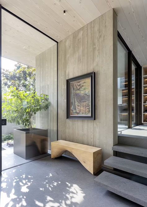 PGR House: Reinventing 1970s Architecture | HomeAdore 1970s Architecture, Basalt Tile, Inside A House, Unique Flooring, International Design, Waterfront Homes, Urban Living, Roof Garden, Vancouver Canada