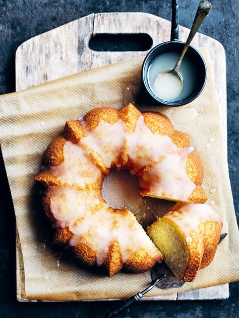 Lemon Drizzle Cake | Donna Hay Whole Orange Cake, Orange Bundt Cake, Citrus Recipes, Orange Cake Recipe, Lemon Drizzle Cake, Drizzle Cake, Torte Cupcake, Donna Hay, Lemon Drizzle