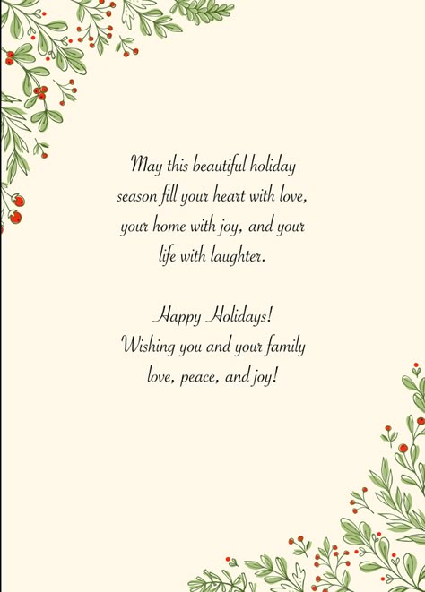 90+ ‘Happy Holidays’ Messages and Wishes for 2023 – Printify Christmas Blessings Quotes Sayings, Happy Holidays Quotes Christmas, Christmas Messages Quotes, Holiday Greetings Messages, Best Christmas Messages, Happy Holidays Quotes, Holiday Quotes Christmas, Inspirational Christmas Message, Happy Holidays Message