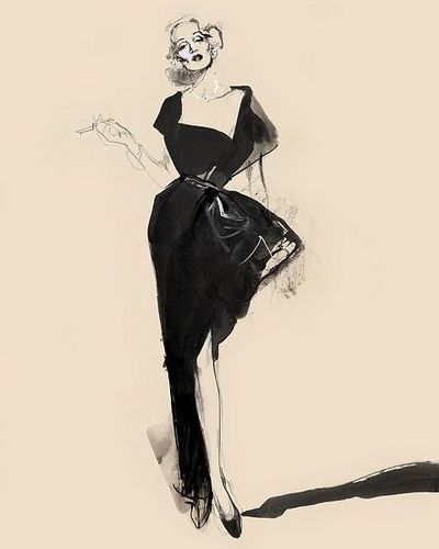 David Downton fashion effect women watercolor by Cittie.z, via Flickr Oscar Style, Fashion Design Inspiration, David Downton, Illustration Techniques, Fashion Illustration Vintage, Marlene Dietrich, Fashion Illustration Sketches, Fashion Figures, Fashion Art Illustration