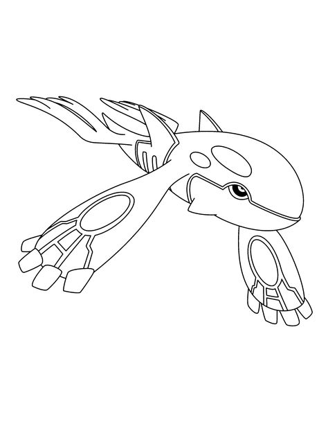 Kyogre Pokemon, Rayquaza Pokemon, Pikachu Coloring Page, Pokémon Oras, New Year Coloring Pages, Legendary Pokemon, Kindergarten Colors, Pokemon Sketch, Mega Pokemon