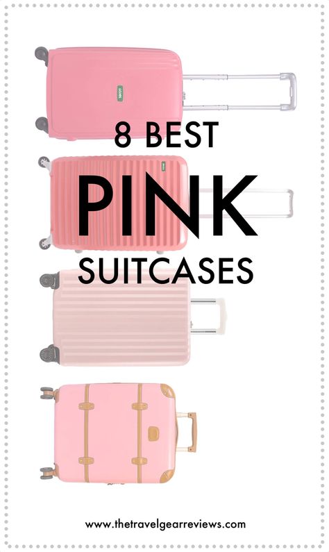 Pink Suitcase, Pink Luggage, Cute Suitcases, Best Suitcases, Luxury Luggage, Carry On Size, Hardside Luggage, Best Luggage, Carry On Suitcase