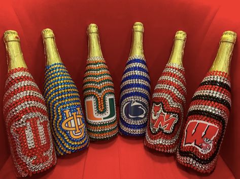 collegeblingbottles | Instagram, Facebook | Linktree Blinged Bottles, Custom Champagne Bottle, Bling Bottles, College Acceptance, College Decor, Custom Bling, Custom Bottles, Champagne Bottles, Etsy Instagram