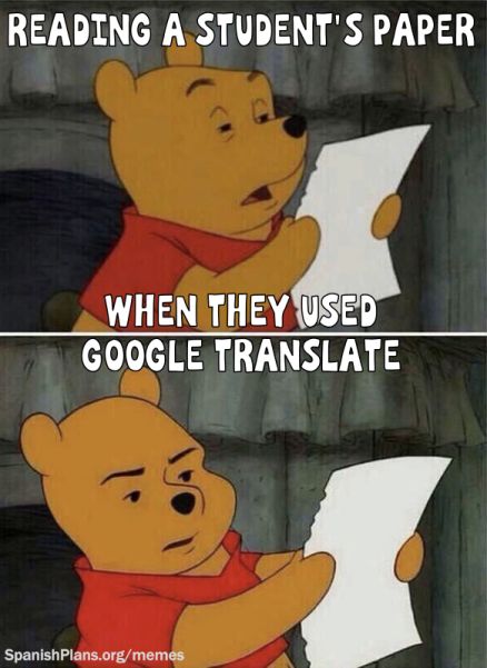 Funny Translations, Learning French For Kids, Teacher Problems, Terrible Jokes, Spanish Jokes, English Memes, Teacher Memes, Spanish Humor, Spanish Memes