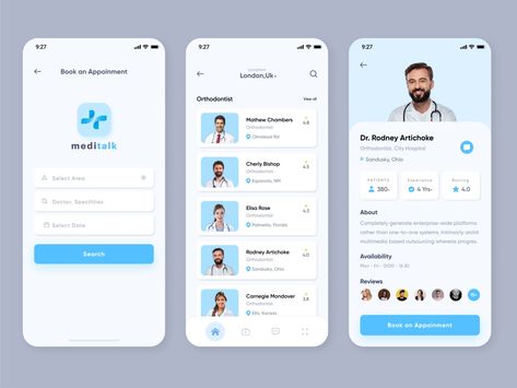 Doctor Profile, Doctor App, Profile App, Medical Website Design, Ux Design Mobile, Medical App, Card Ui, Job Website, Hospital Nurse