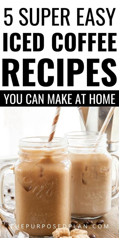 Diy Iced Coffee Recipes, Barista Basics, Homemade Iced Coffee Recipe, Diy Iced Coffee, Flavored Coffee Recipes, Easy Iced Coffee, Healthy Iced Coffee, Make Iced Coffee, Iced Coffee Recipes