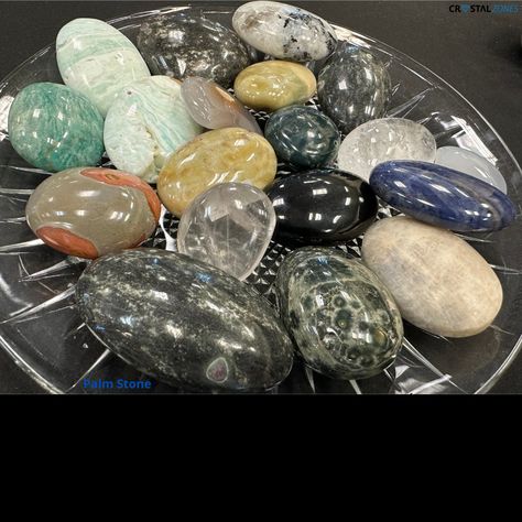 Palm stones are smooth, polished crystals perfect for holding. Their comforting weight and gentle energy make them ideal for meditation, stress relief, or simply carrying good vibes with you throughout the day. Choose a crystal that resonates with you and enjoy its calming presence. #minnesota #crystal #crystalstore Polished Crystals, Crystals Store, Palm Stones, Good Vibes, Minnesota, Meditation, The Day, Energy, Crystals