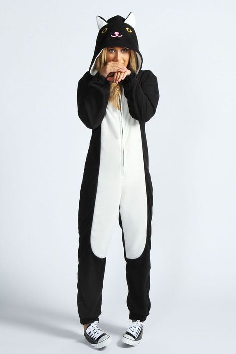 Onesie Party, Womens Onesie, Cat Onesie, Cute Onesies, Animal Onesie, Onesie Pajamas, Footie Pajama, Cat Animal, Cute Pajamas