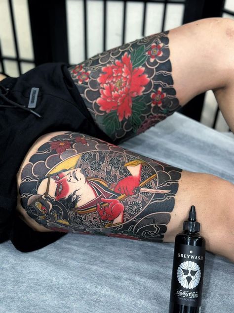 Japanese Full Body Tattoo, Traditional Japanese Tattoo Sleeve, Suit Tattoo, Doll Tattoo, Japanese Tattoos, Body Suit Tattoo, Traditional Japanese Tattoos, Full Body Tattoo, Japanese Sleeve Tattoos