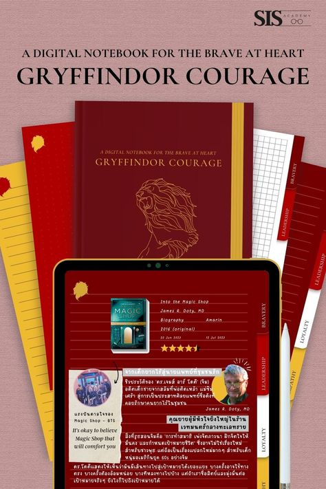 Gryffindor Courage Digital Notebook Notion School Templates, Notion Bullet Journal, Notion Template Planner, Notion Template Ideas Personal, Ipad Notetaking, Daily Planner Template Free, Notion Weekly Planner, Notion School, Good Notes Ipad