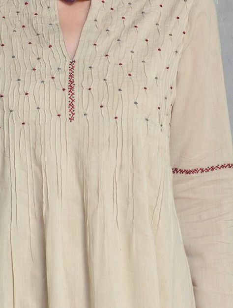 Embroidered Apparel, Kurta Patterns, Voile Dress, Simple Kurta Designs, Kurti Patterns, Simple Kurti Designs, Embroidery On Kurtis, Kurti Embroidery Design, Kurta Neck Design