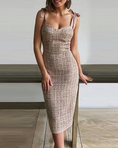 Classy Bodycon Dress, Spaghetti Strap Bodycon Dress, Dresses Bodycon, Dresses Lace, Chic Me, Clothing Dresses, Dresses Casual, Classy Outfits, Elegant Dresses