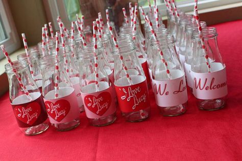 I Love Lucy Birthday, I Love Lucy Party, Moms Birthday Party, Lucy Birthday, 50s Theme Parties, Retro Bridal Showers, 50s Theme, Retro Baby Showers, Baby Shower Venues