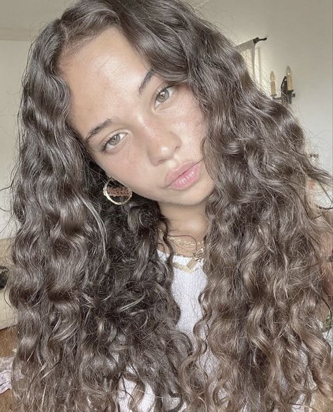 Life Script, Brown Wavy Hair, Brown Curls, Brown Curly Hair, Extensions Hair, Party Hair, Curly Hair Inspiration, Curly Girl Hairstyles, 짧은 머리