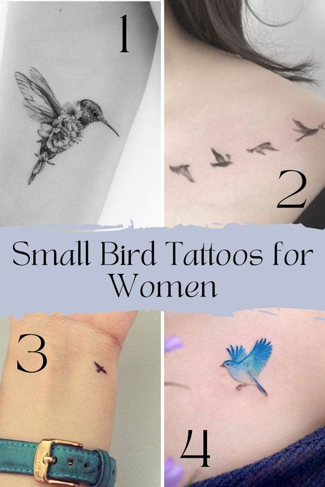 Bird Tattoos for Women + Their Special Meaning - TattooGlee Small Bird Tattoos For Women, 3 Bird Tattoos For Women, Free Bird Tattoo, Bird Shoulder Tattoos, Simple Bird Tattoo, Small Bird Tattoos, Little Bird Tattoos, Tiny Bird Tattoos, Bird Tattoo Meaning