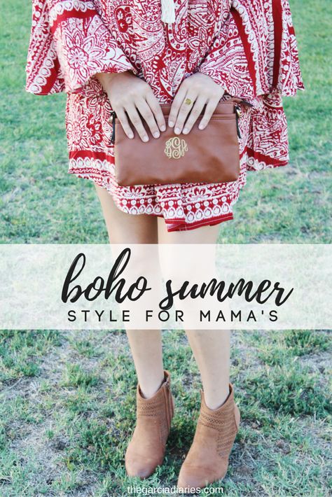 boho summer style for moms // mom style // bohemian looks Boho Mom Style, Styles For Pregnant Women, Boho Mom, Boho Fashion Summer, Mommy Outfits, Clothing Blogs, Boho Style Outfits, Boho Summer Dresses, Boho Beauty