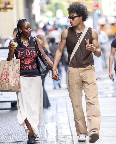 Masc Femme Relationship, Couples Fashion, Ebony Love, Couple Fits, Black Photography, Black Love Couples, Black Couples Goals, Black Boho, Streetwear Men Outfits