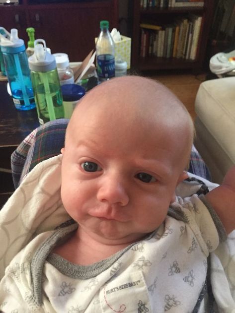 Funny Baby Pics, Insane Expression, One Eyebrow Raised, Baby Eyebrows, Memes Baby Pictures, Excited Face Meme, Funny Baby Faces, Baby Face Meme, Baby Fever Meme