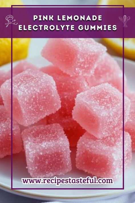 These refreshing Pink Lemonade Electrolyte Gummies are a fun and tasty way to hydrate and replenish electrolytes. Perfect for a post-workout snack or a summer treat, they combine the tangy flavor of pink lemonade with the added benefits of gelatin. Electrolyte Gummies, Benefits Of Gelatin, Gummies Recipe, Honey Pink, Post Workout Snacks, Workout Snacks, Staying Hydrated, Summer Treats, Pink Lemonade