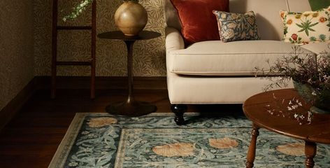 The Ruggable x Morris & Co. collection has launched Spring Prints, British Heritage, House Beautiful, Neutral Palette, English Countryside, Heritage Brands, William Morris, The English, Beautiful Homes