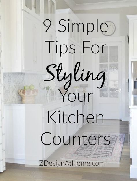 Styling Kitchen Counters, Kitchen Counter Styling Ideas, How To Decorate Kitchen Counters, Styling Your Kitchen, Kitchen Counter Styling, Modern Kitchen Counters, Kitchen Staging, Kitchen Countertop Decor, Kitchen Counter Organization