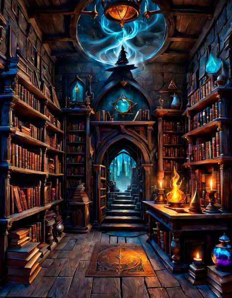 Horror Library, Mystical Library, Infinite Library, Fantasy Houses, Fantasy Horror, Beautiful Mosques, Fantasy House, Story Book, Favorite Products