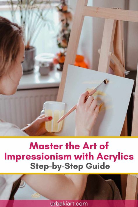 Impressionist Acrylic Painting Tutorials, Impressionist Style Paintings, How To Paint Like An Impressionist, Impressionist Tutorial, Acrylic Impressionist Painting, How To Paint Impressionist Style, The Impressionists, Impressionist Paintings Easy, Impressionist Art Lessons