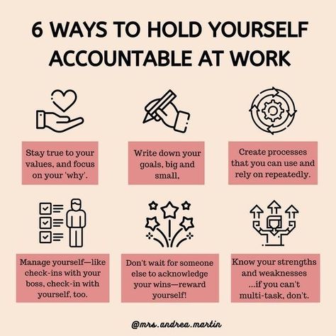 Hold Yourself Accountable, Good Leadership Skills, Work Hack, Job Advice, Work Goals, Leadership Management, Work Skills, Work Motivational Quotes, Sales Training