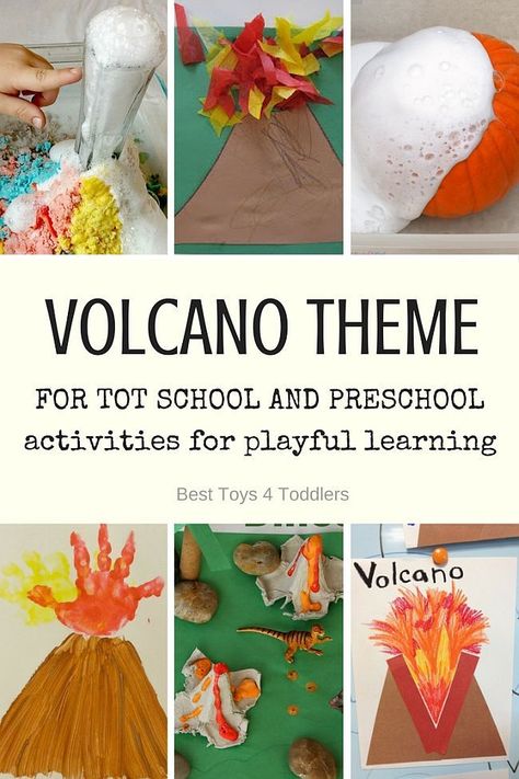 Best Toys 4 Toddlers - V is for Volcano - printable weekly planner with activities for toddlers and preschoolers V Is For Volcano, Volcano For Kids, Volcano Projects, Volcano Activities, Playful Learning, Summer Preschool, Printable Weekly Planner, Dinosaur Activities, Best Toys