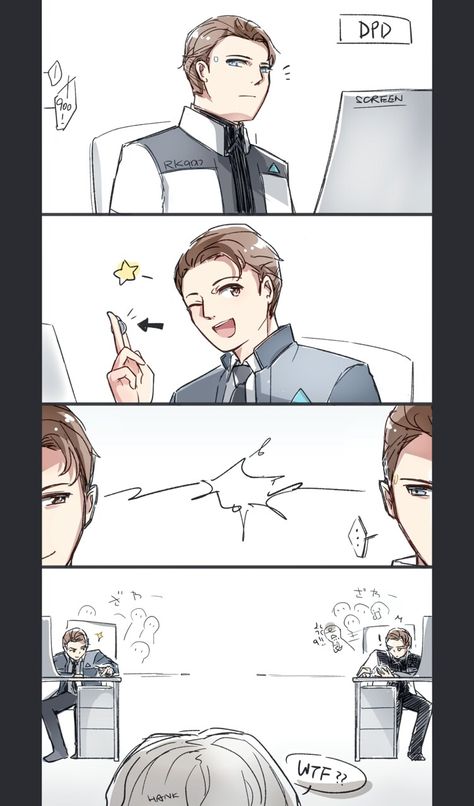 Rk800 And Rk900, Connor X Rk900, Rk900 X Rk800, Detroit Become Human Rk900, Rk900 Fanart, Detroit: Become Human, Quantic Dream, Detroit Become Human Connor, Becoming Human