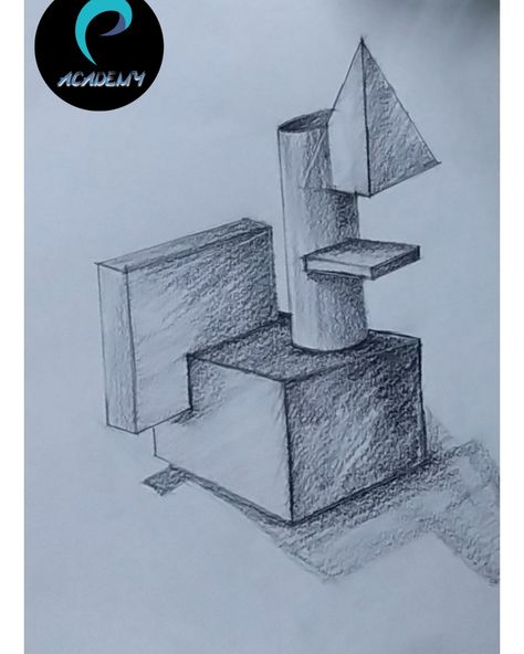 3D composition drawing with exact solution of nata 3d question. Watch on my YouTube channel, you will be more perfect and confident in your NATA/JEE MAIN exam. Its step by step 3d composition drawing, watch now. Link is in web 2 D Design Composition, 3 D Composition Of Shapes, Nata Exam Drawings, 3d Composition Drawing Nata, Nata Drawings Questions, 3d Composition Drawing, 3d Geometric Shapes Composition, Compositions Drawing, Composition Of Shapes