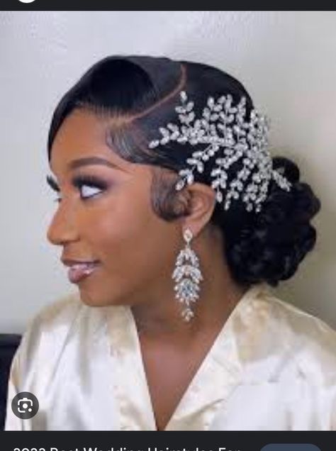 Bride Hairstyle Black Women, Black Women Bridal Hairstyles, Black Bridesmaid Hairstyles, Black Bridesmaids Hairstyles, Wedding Hairstyles For Girls, Hair Design For Wedding, Beyonce Hairstyles, Beyonce Hair, Black Wedding Hairstyles