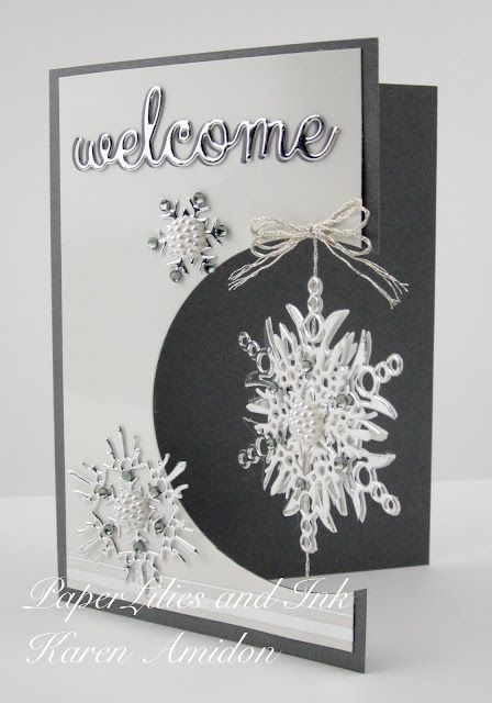 Stampin Up Weihnachten, Homemade Holiday Cards, Spinner Card, Stamped Christmas Cards, Simple Christmas Cards, Snowflake Cards, Impression Obsession, Homemade Christmas Cards, Christmas Card Crafts