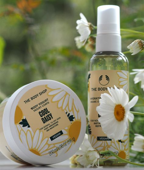 There have been several comparisons to Marc Jacobs Daisy fragrance when it comes to this new collection from The Body Shop. In honesty, I’ve forgotten what MJ Daisy smells like but I’m not going to argue! It’s a sweet, light and very fresh scent- read the full review The Body Shop Aesthetic, Daisy Fragrance, Holistic Skincare, Body Shop Skincare, Leo Zodiac Facts, Body Shop At Home, Shop Photography, Skincare Packaging, Marc Jacobs Daisy