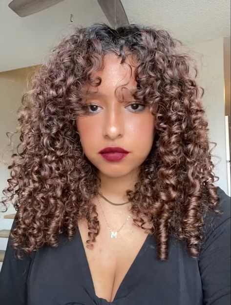 Curly Girly Aesthetic, 3b Red Curly Hair, Curly Hair 3a/3b, Wolf Cut Curly Hair 3a 3b, Curly Girl Problems, Curly Hair Women, Copper Hair, Curly Girl, Summer Hairstyles