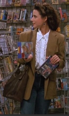 iconic outfits in shows and movies — Elaine Benes... - Daily Elaine Benes Outfits Elaine Outfits, Seinfeld Outfits, Elaine Benes Outfits, Elaine Seinfeld, Louise Fletcher, Elaine Benes, Iconic Outfits, Julie Christie, Charlotte Rampling